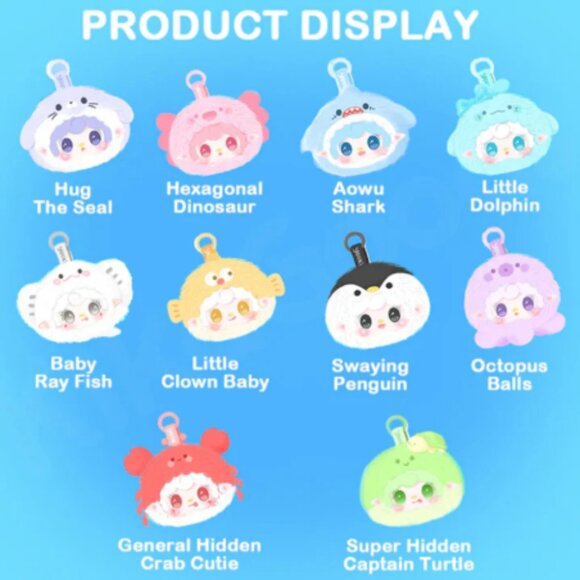 🌊 Yooki – Ocean Baby Series Plush Dolls – Blind Box (New & Sealed) 🌊 - Picture 4 of 4